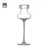 CRISON TT6203 Crystal Tulip Shape Tasting Glass Creative Goblet Whiskey Cocktail Cup with Lid Fragrant Glassware for Beverages