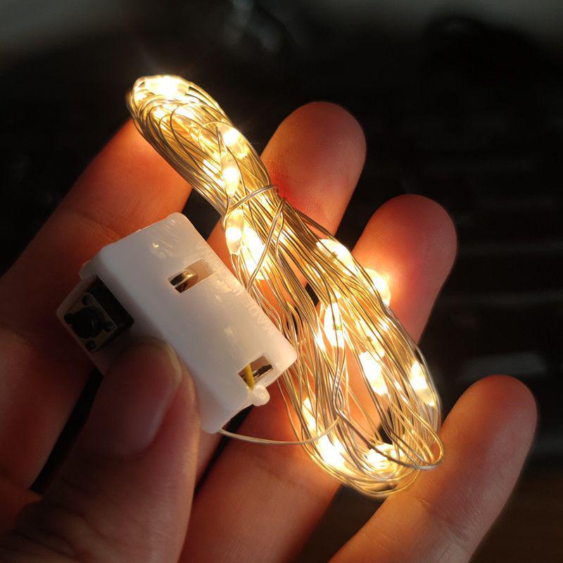 

Battery-Powered Copper Fairy Lights for Room & Bedroom Decor 1m fairy lights