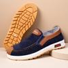 2025 spring new men's round head canvas shoes breathable light walking shoes low-top foot cover four seasons