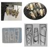 Multipurpose Silicone Mould for Snake Nail Art Easy to Use and Remove Suitable Portable for All Nail Shapes and Lengths