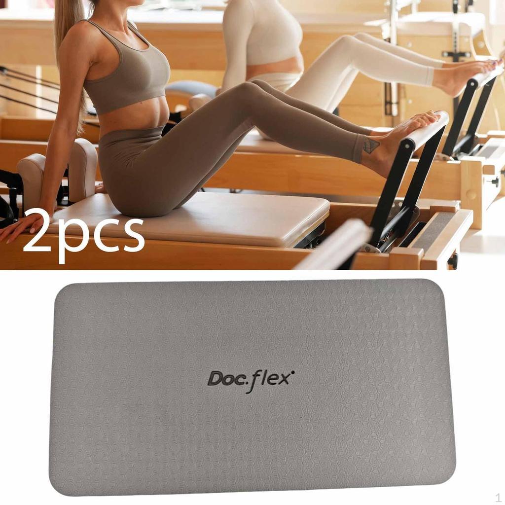 2 stycken Pilatesmattor Knäskydd Mångsidiga Tillbehör Halkfria Träning för Träningspass