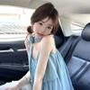 Women's Baby Blue Chiffon Halter Mini Dress Tie Neck Ruffle Layered Sleeveless Flowy Casual Summer Dress