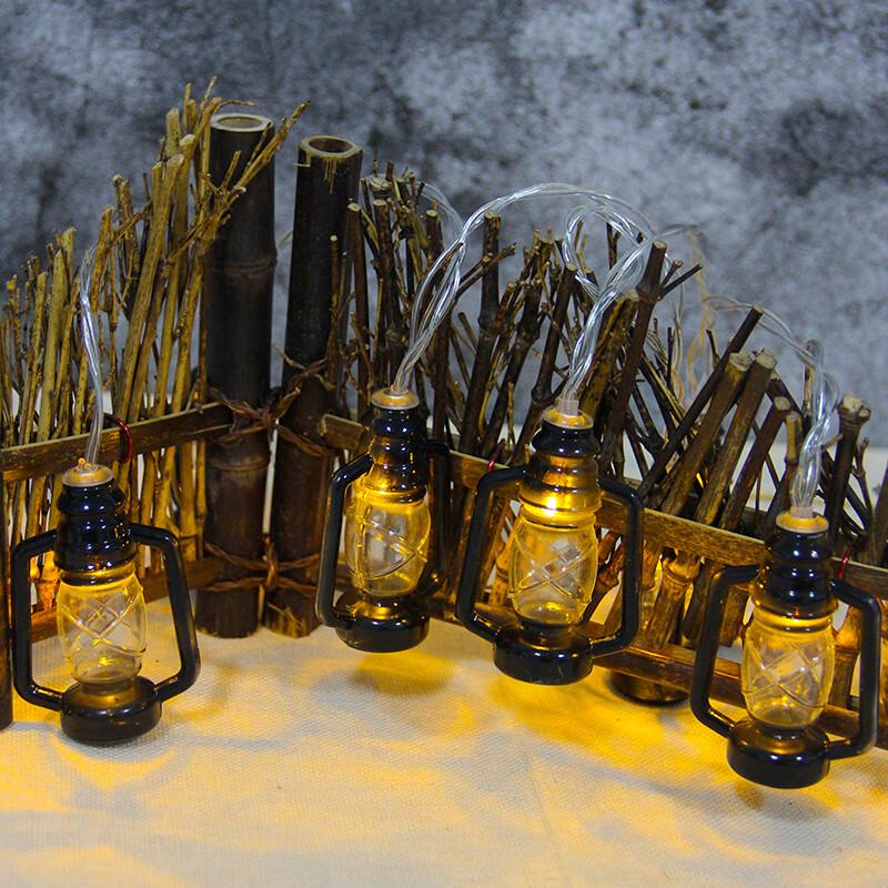 Beigong LED Solar Retro Lantern String Lights