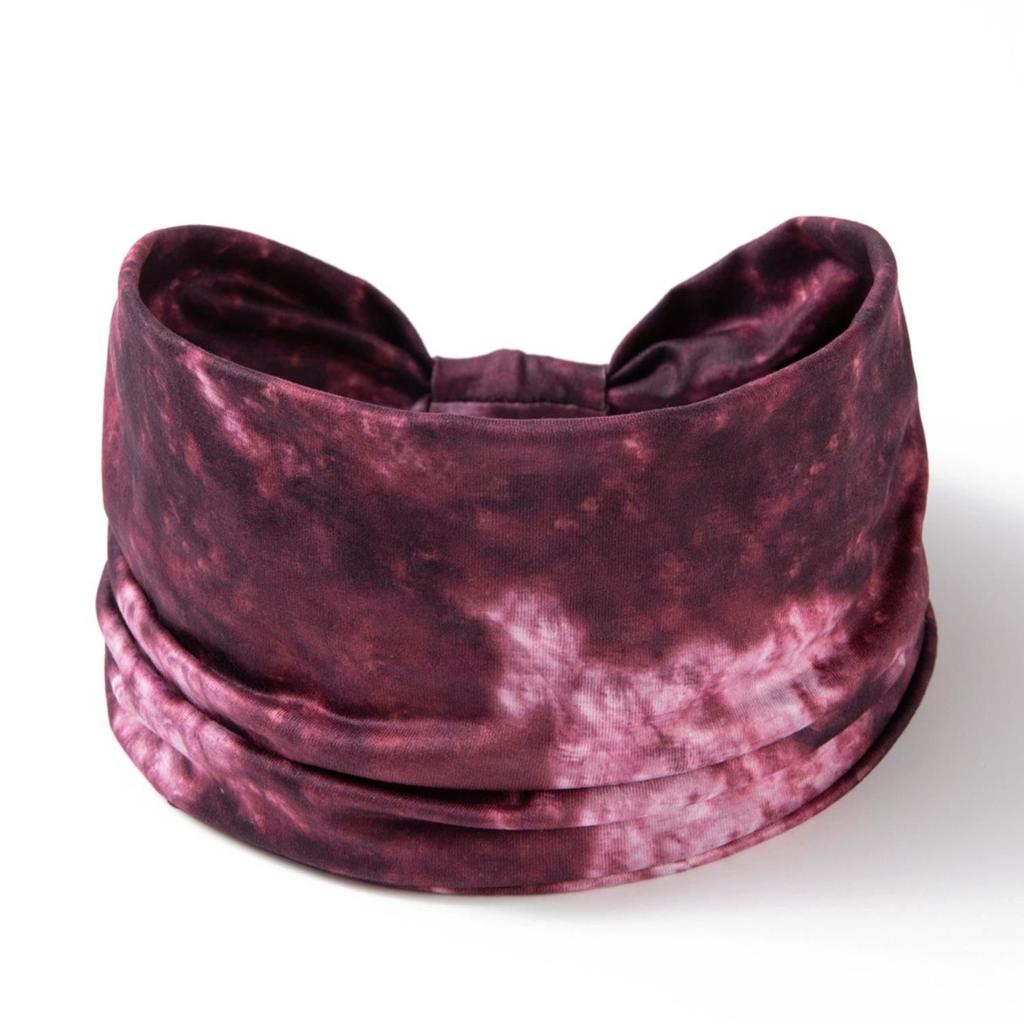 Boho Knot Turbans Yoga Elastic Head Wrap Women Headband Wide Hairbands Headwear Tie Dye Fashion Hair Band Accessories