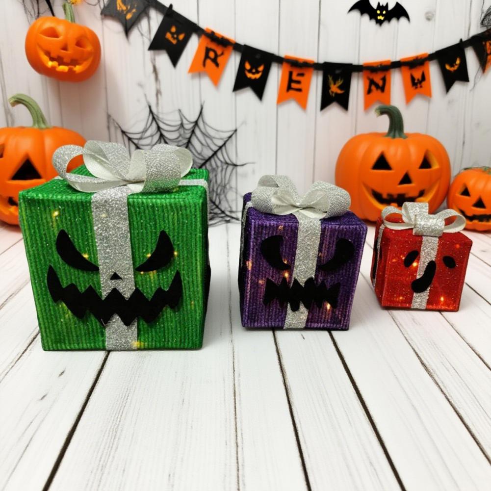 Halloween Night Light Outdoor Decor Halloween Pumpkin Lantern Decoration with Remote Control for Outdoor Yard Decor