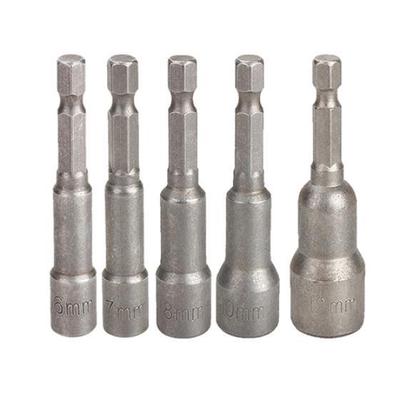 1Pc 6mm-19mm Hex Socket Sleeve Nozzle Magnetic Nut Driver Drill Bit Adapter Tool