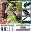 Wall Mounted Wood Splitter: Dual-Handle Manual Kindling Splitter with 6-Tooth Clamping, Heavy Duty Steel Log Splitter for Soft Firewood