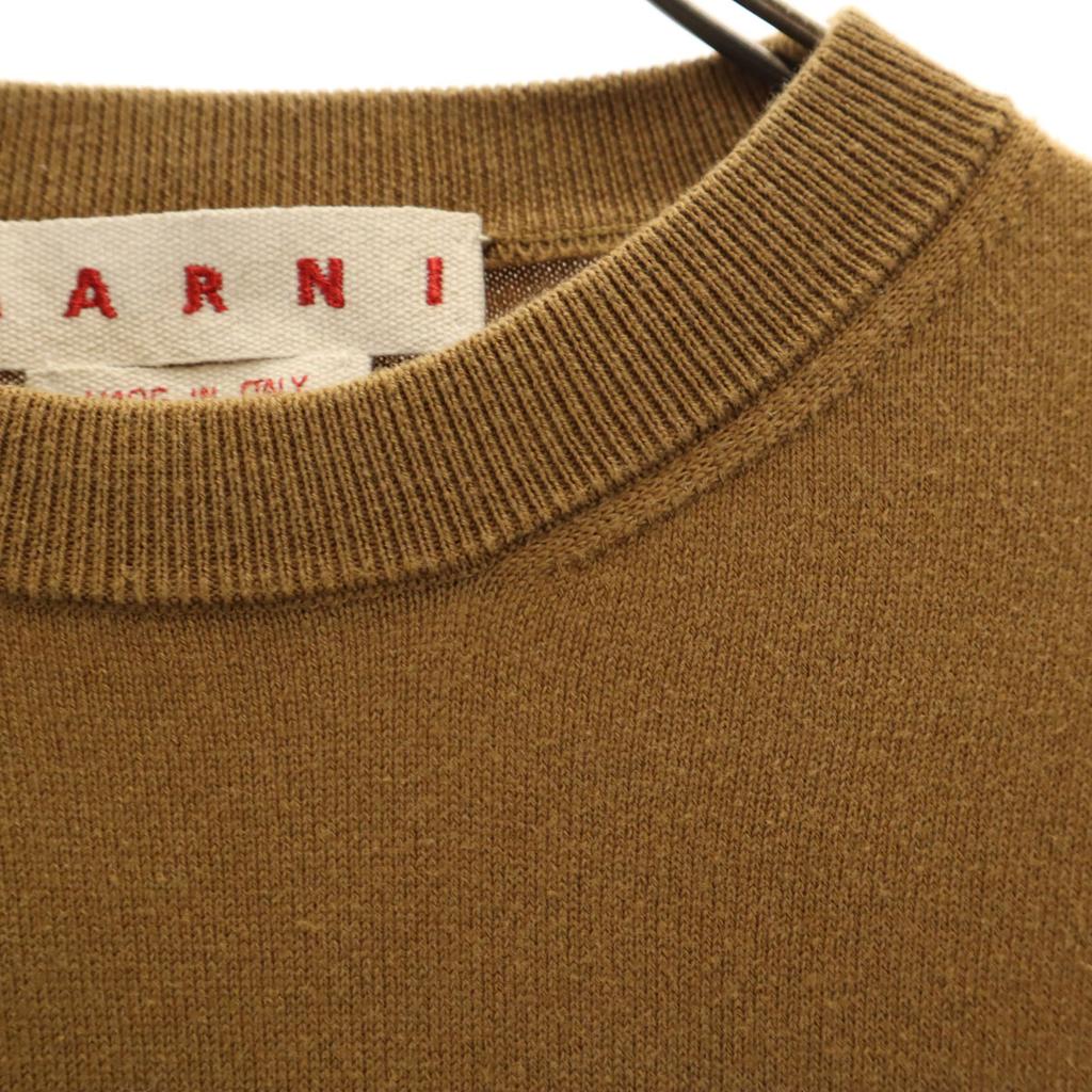 MARNI made in Italy Five-quarter sleeve knit 38 Brown Women Used