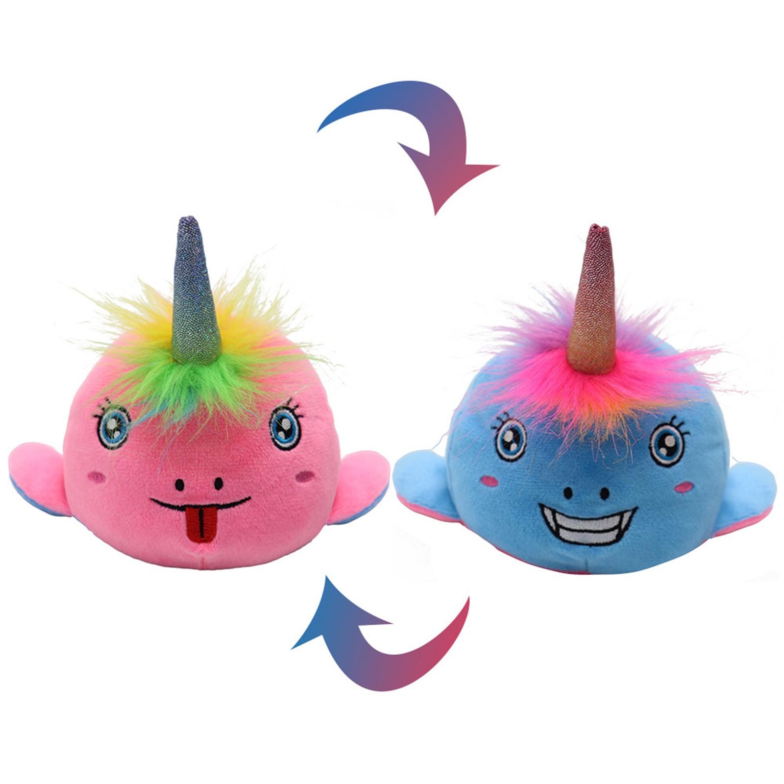 Reversible Plush Toy Soft Stuffed Animal Reversible Design Reversible Flip Plush Soft Toy Reversible Stuffed Animal Plush Reversible Plushie