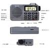 YOREK AM/FM Portable Radio with High Sensitivity Reception, Recording, Sleep Function, and Wide FM Compatible (Grey)
