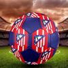 Pallone da Calcio Indoor Logo Atletico Madrid Colorato Per Tutte le Età Misura 5 Cucito a Macchina PVC Pronto per la Competizione Resistente Alta Rimbalzabilità
