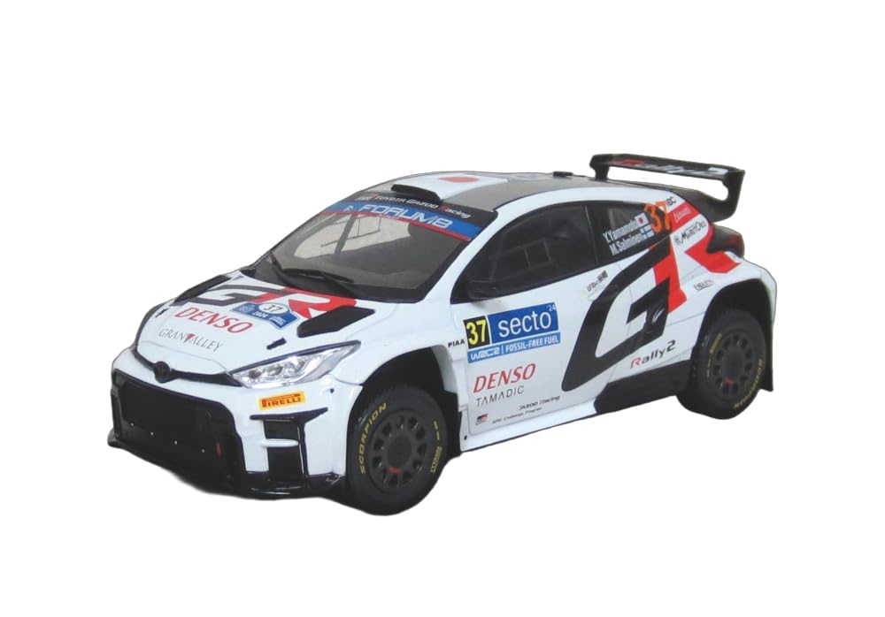 IXO Scale Toyota GR Yaris Rally 2 2024 Finland Rally Yuki Salminen 1/18 #37 Yamamoto/M.
