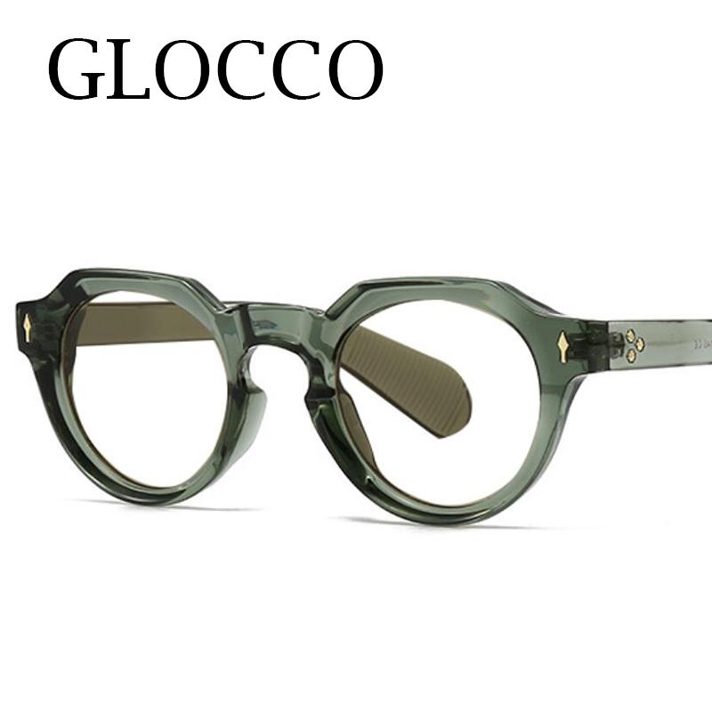 Gradient Grey Round Reading Glasses Women Men Blue Light Blocking Prescription Glasses Retro Small Frame Rice Nail Eyeglasses +2