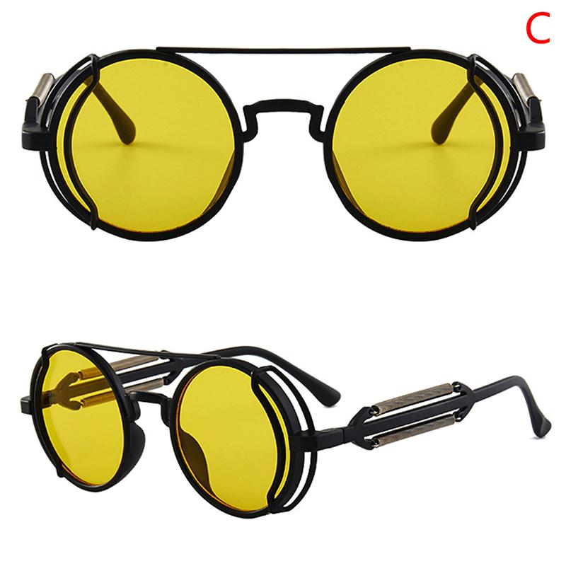 

Солнцезащитные очки в стиле стимпанк в стиле ретро, ​​мужские круглые очки в стиле панк, женские солнцезащитные очки UV400