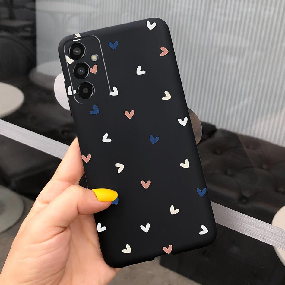 For Samsung M13 Case SM-M135F M 13 Cover Cute Cartoon Love Heart Butterfly Bumper For Samsung Galaxy M13 4G Soft Silicone Fundas