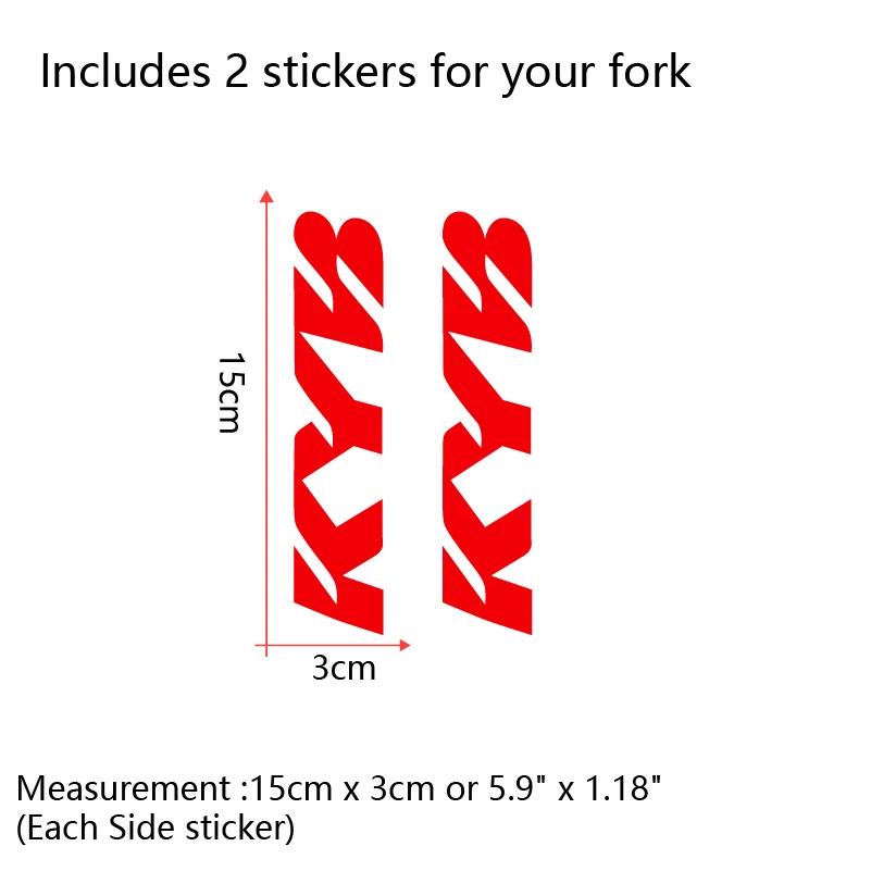 2Pcs Motocross Motorcycle Vinyl Sticker For Kyb Wp Suspension Showa Decal For Yamaha Honda Suzuki Ktm Kawasaki Benelli Decor Quality