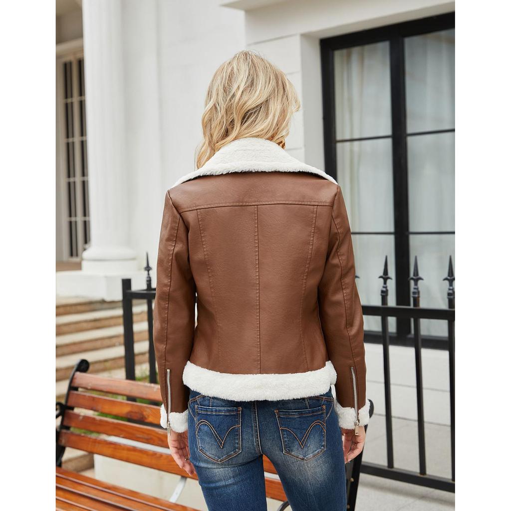 Warm Long-sleeved Lapel Jacket European and American Commuter Casual Jacket