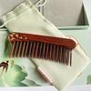 Tan Mujiang Natural Rosewood Hair Comb Gift Set