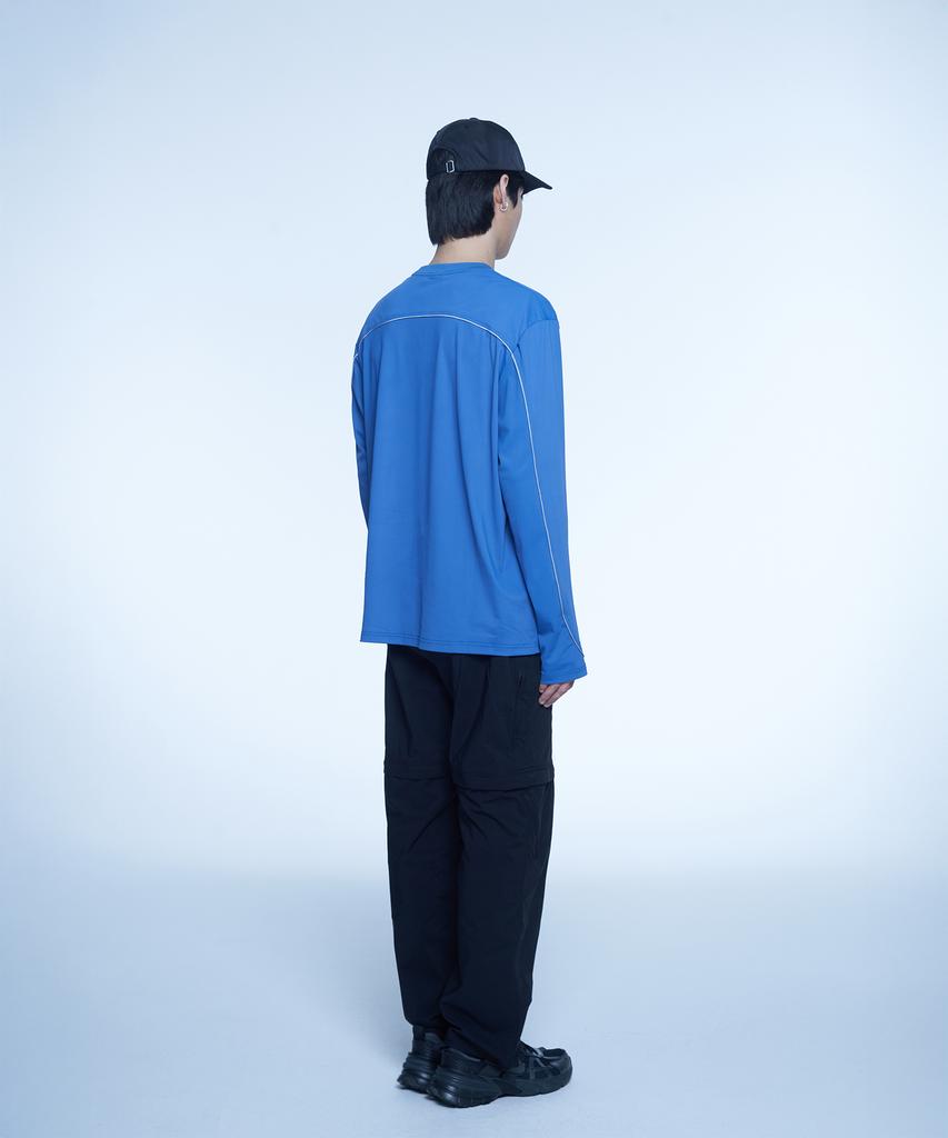 Hyeonpiteu Signature Detail Long Sleeve-[Blue]