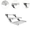 Manual RV Step Telescopic Ladder Assembly Accessories Lightweight Built in Grab