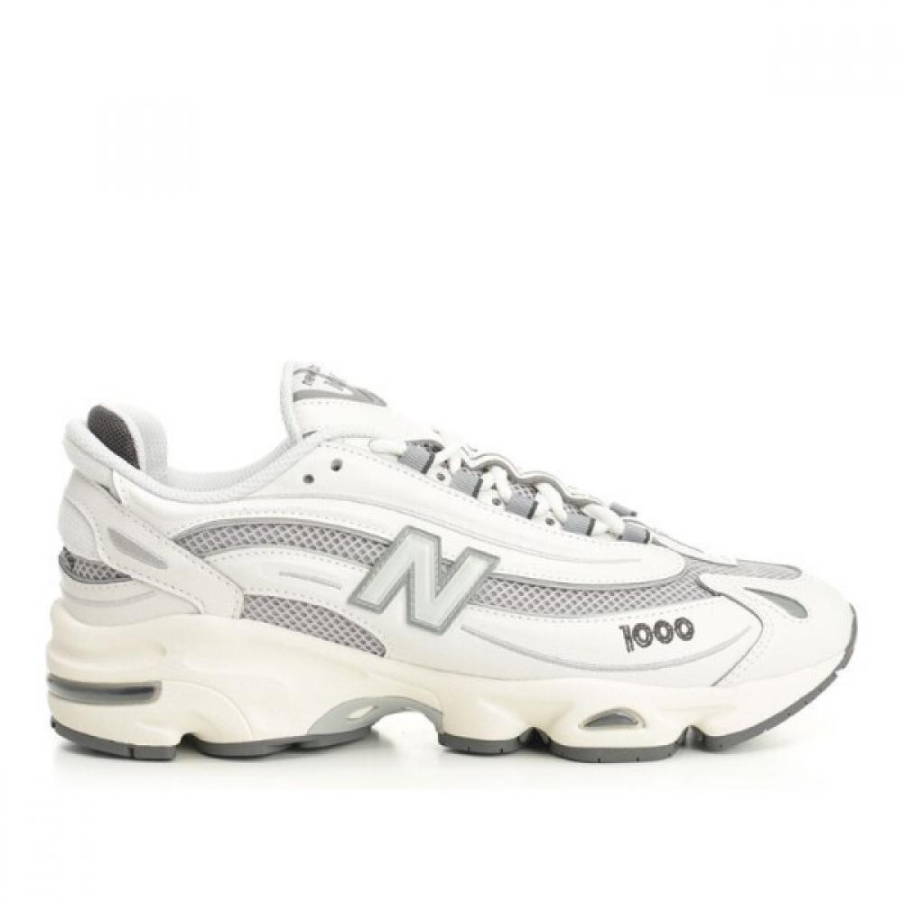

New Balance White Mesh Panel Lace Up Sneakers M1000mew Sea Salt US9