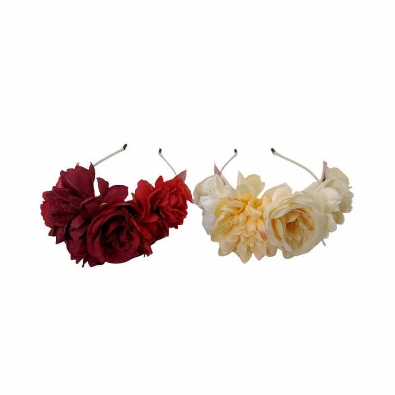 Spring and summer new gradual change simulation flower headband, wedding party photo headgear