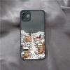 Christmas Phone Case for IPhone 16 15 14 11 Pro Max 14 Plus X XS XR 12 13 Mini Hand Painted Winter Snow House Matte Funda Cover