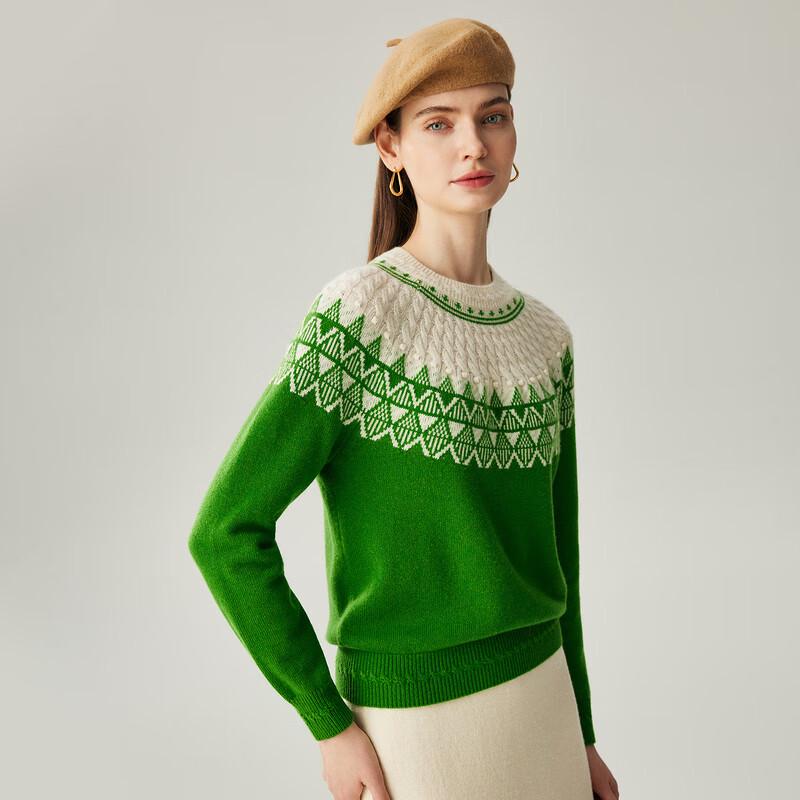 Women's Fair Isle Cashmere Knit Sweater