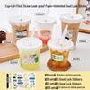 500ml Leak-Proof Plastic Beverage Tumbler with Flat Lid & Thick Straw