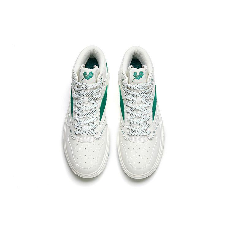 Anta Streetwear Collection Textile, Synthetic Leather Slip Resistant Cushioning Abrasion Resistant High Top 112238065S-1