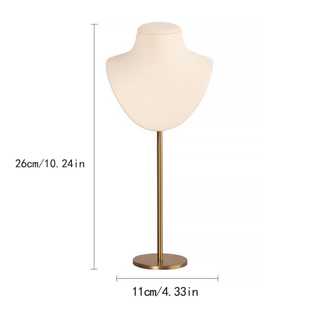 Jewelry Stand Display Necklace Holder T-Bar Plated Metal Tabletop Jewelry Organizer Tower for Show Jewelry Hanging Pendant