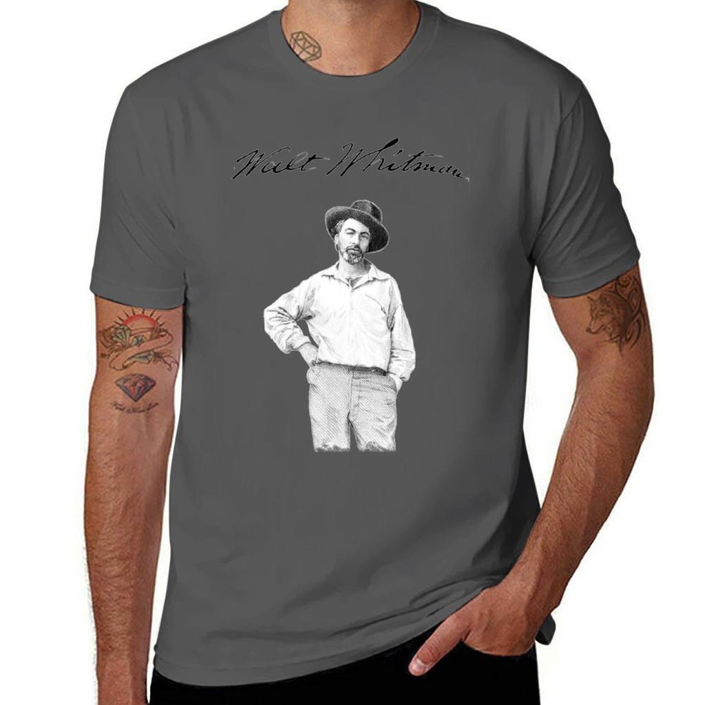 Walt Whitman T-Shirt Robuste Freizeit-Arbeits-T-Shirt