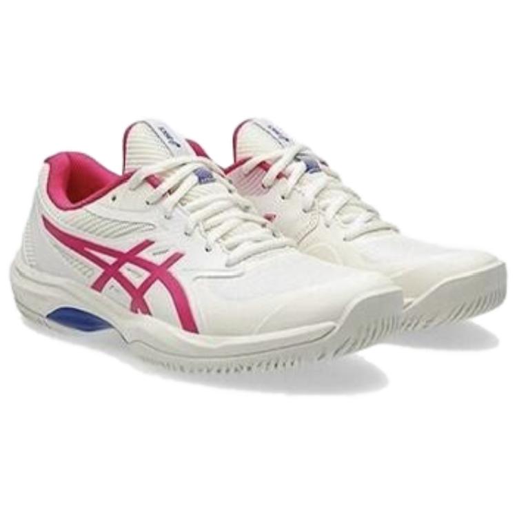 ASICS Game Cushioning Slip Resistant Abrasion Resistant Breathable Low top Tennis Shoes Women's White Sneakers 1042A281-102