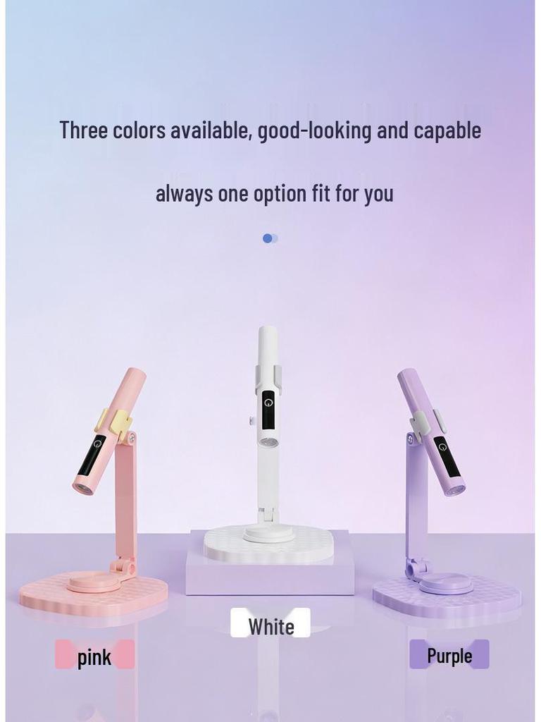 Rechargeable Mini Nail Art Lamp: Quick-Drying, Wearable Touch-Sensitive One-Word Design for Nail Tips.