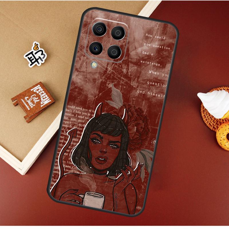 Aesthetic Devil Woman Bad Girl For Samsung Galaxy M31 M51 M21 M11 M20 M13 M33 M53 M52 M32 M12 M14 M34 M54 M55 M15 Case