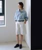 Yulago Two-Tuck Bermuda Denim Pants