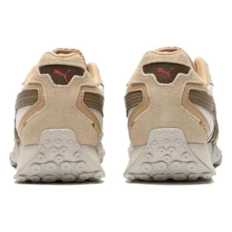 Puma Blktop Rider Comfortable Shock Absorbing Durable Low Top Running Shoes Unisex Sneakers White Brown 393151-02