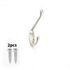 Alloy Durable Zinc Coat Hanger With Drill Holes For Bathroom Closet Organization
