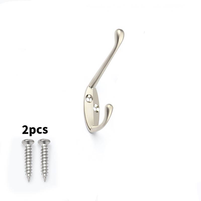 Alloy Durable Zinc Coat Hanger With Drill Holes For Bathroom Closet Organization