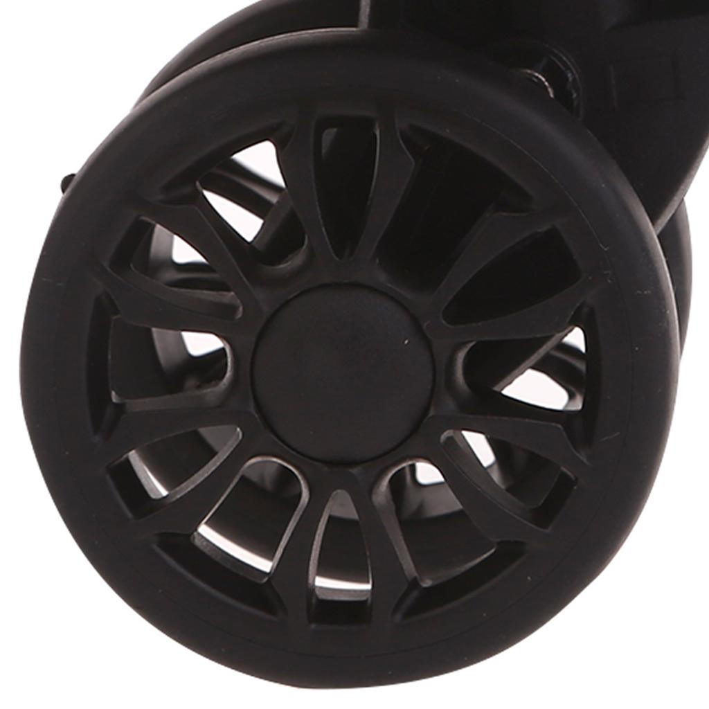 A89 2Pcs Trolley Casters Replacement Heavy Duty for Luggage Box Suitcase 360 Degree Swivel kit Double Row Silent Wheel