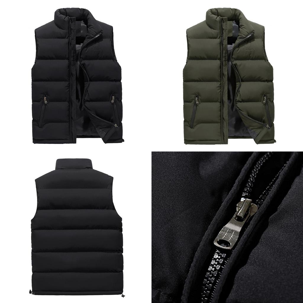 Winter Down Mens Vest Body Warmer Warm Sleeveless Padded Jacket Coat New