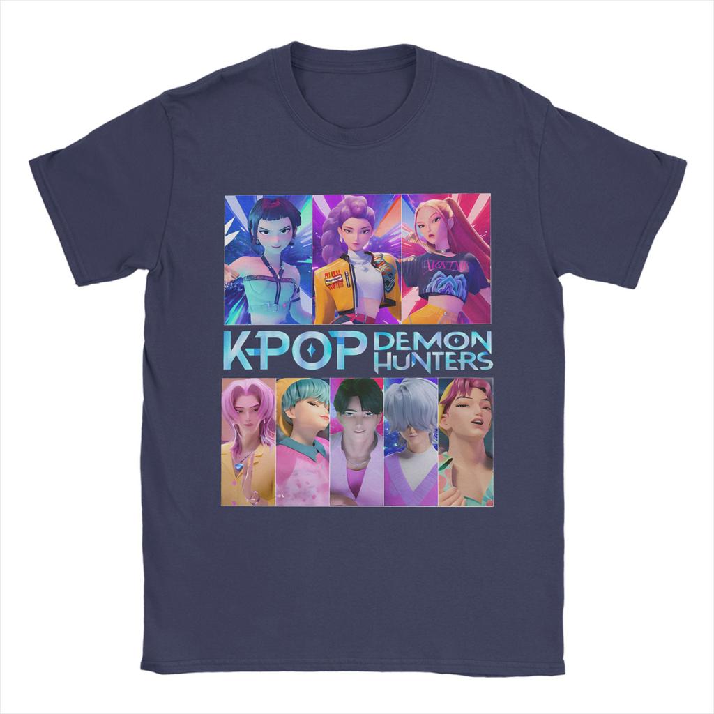 Demon Hunters Anime Game T-Shirt Hipster T-Shirts Short Sleeve Streetwear Tshirt Summer Cotton Comfortable Oversized Clothing