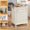 Multifunctional Large Capacity Folding Laundry Basket for Clothes and Bathroom Storage.