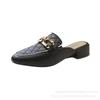 Women's Lazy Baotou Low-Heel Sandals - Fashionable Non-Slip Korean Style for Spring & Autumn Outdoor Wear