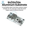 DC-DC High Power Boost Module 2.7-15V to 5V/9V/12V 12A Step up Module Aluminum Substrate with Short Circuit Protection