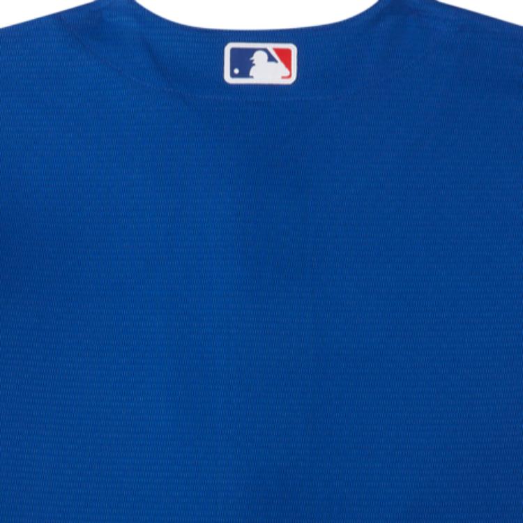 Nike Logo Letter Pattern Single Row Button Round Neck Short Sleeve T-Shirt Kids Tops Blue DZ3696-483