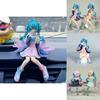 Hatsune Miku Pvc Anime Statue Sitting Pose With Sailor Uniform For Display