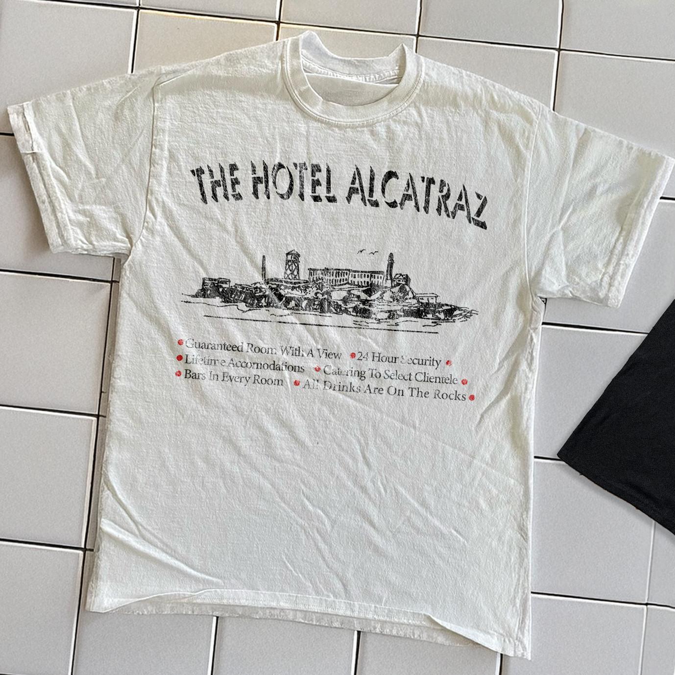 90s Hotel Alcatraz Promo T-Shirt White L M