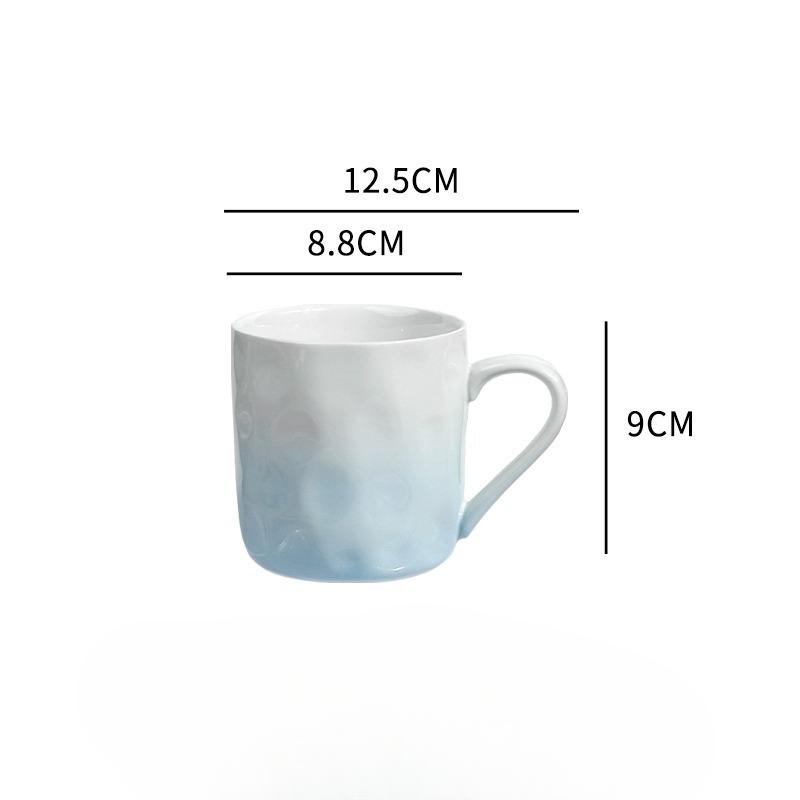 High value Design Sense Gradient Hand Pinched Cup for Girls Coffee Cup for Household Drinking Water Cup Couple Mouthwash Cup