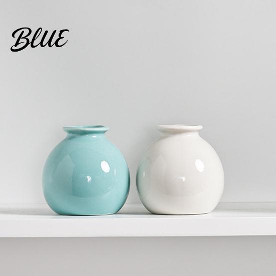 Modische Vasen Mini Keramikvase Einfarbig Glasierte Blume Schreibtischdekoration Miniatur Einzigartig